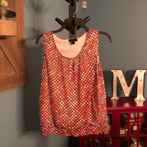 Worthington dressy tank pink and orange size M